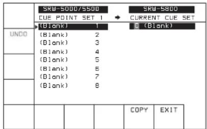 SONY HKSR-5803HQ - Rappel de la liste de points de repérage - 1