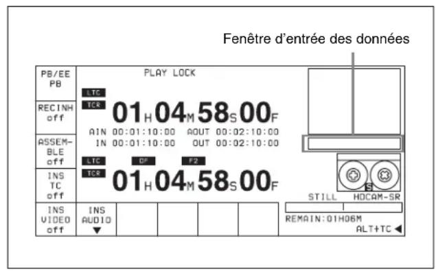 SONY HKSR-5803HQ - Réglage d'un seuil de montage avec les touches numériques - 1