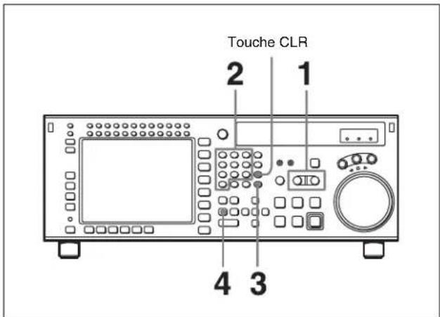 SONY HKSR-5803HQ - Réglage des seuils de montage avec les touches numériques - 1