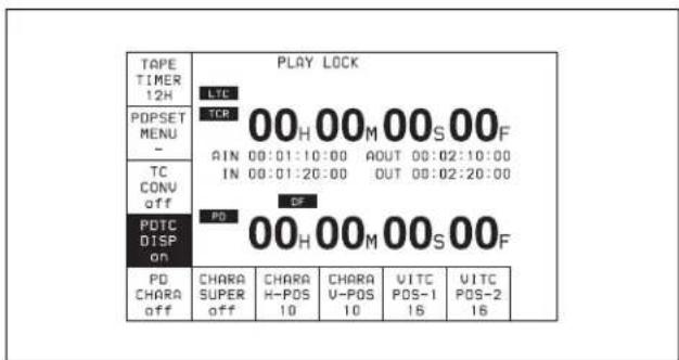 SONY HKSR-5803HQ - 4-3-10 Affichage du code temporel Pulldown (PDTC DISP) (quand la carte HKSR-5001 est installée) - 2