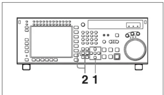 SONY HKSR-5803HQ - Pour entrer ou modifier des données de seuil IN/OUT avec la touche ENTRY - 1