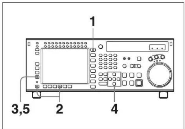 SONY HKSR-5803HQ - Ajustement de la position d'arrêt quand un code d'arrêt est détecté : F4 - 1
