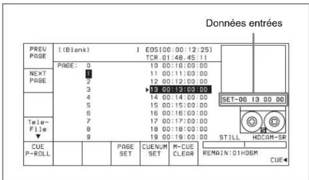 SONY HKSR-5803HQ - Pour sélectionner le numéro de repérage directement par les touches numériques - 1