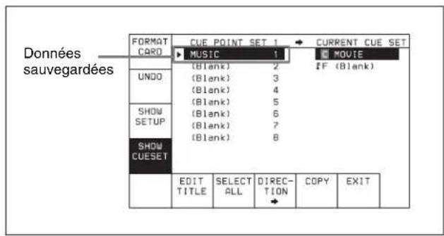 SONY HKSR-5803HQ - Rappel d'une liste de points de repérage d'un « Memory Stick » - 4