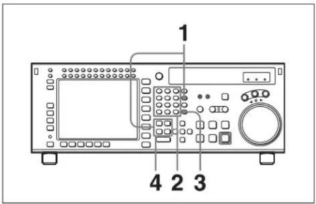 SONY HKSR-5803HQ - Déplacement d'un seuil de montage avec les touches numériques - 1