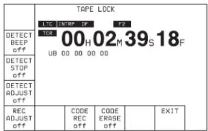 SONY HKSR-5803HQ - Pour appeler l'écran de menu STOP CODE - 1