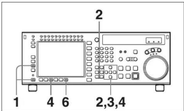 SONY HKSR-5803HQ - Pour changer les données ID ou ADMIN - 1