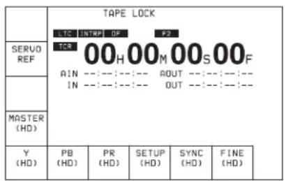 SONY HKSR-5803HQ - Pour accéder à l'écran du menu VIDEO - 1