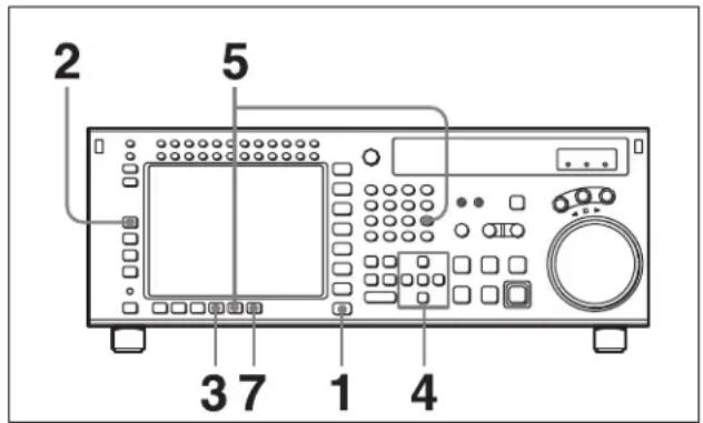 SONY HKSR-5803HQ - Rappel de réglages de menu d'une banque de mémoire de magnétoscope - 1