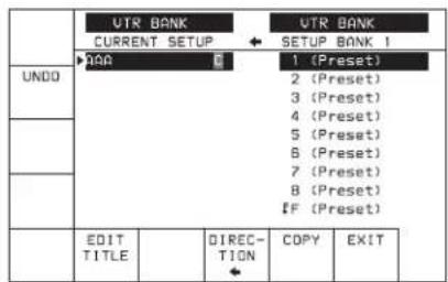 SONY HKSR-5803HQ - Stockage des réglages de menu du magnétoscope actuels dans une banque de mémoire du magnétoscope - 2