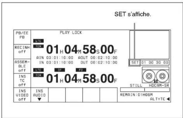 SONY HKSR-5803HQ - Déplacement d'un seuil de montage avec les touches numériques - 3