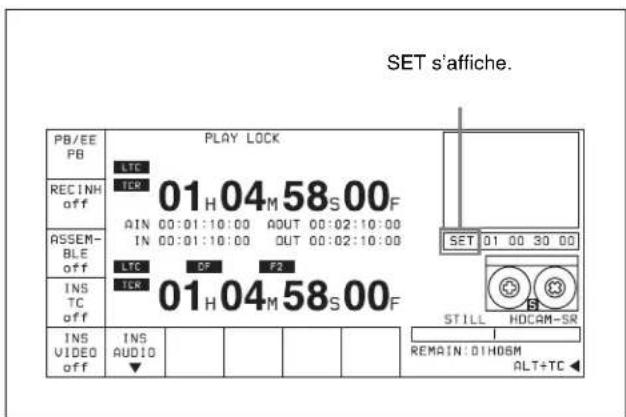 SONY HKSR-5803HQ - Réglage des seuils de montage avec les touches numériques - 3