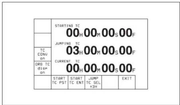 SONY HKSR-5802 - 4-3-9 Préréglage pour la conversion à partir du code temporel de cadre (TCCONV MENU) - 2