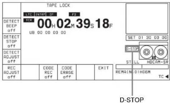 SONY HKSR-5802 - Pour appeler l'écran de menu STOP CODE - 2