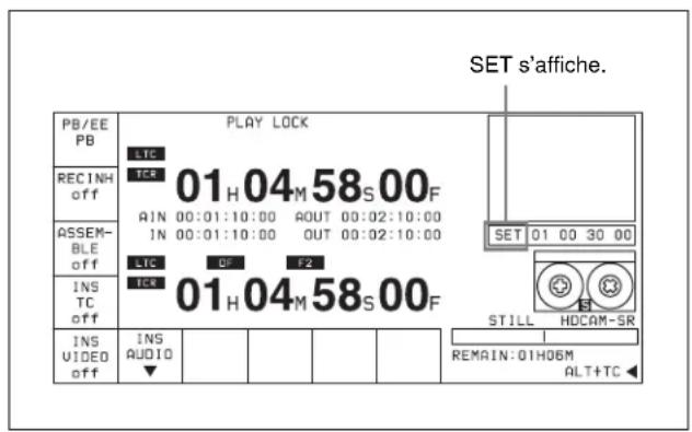 SONY HKSR-5802 - Réglage d'un seuil de montage avec les touches numériques - 2