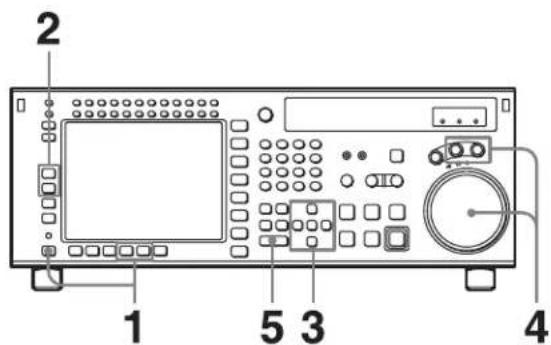 SONY HKSR-5802 - Consignation de points de repérage en appuyant sur la touche ENTRY - 1