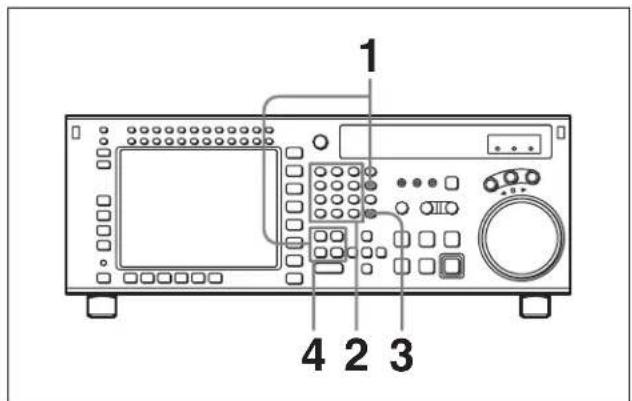 SONY HKSR-5001 - Déplacement d'un seuil de montage avec les touches numériques - 1
