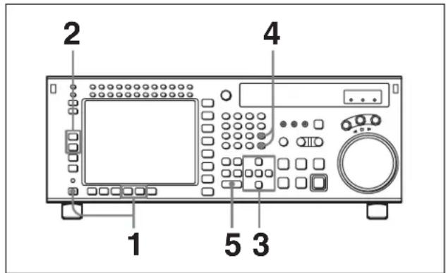 SONY HKSR-5001 - 4-4-3 Effacement de données de point de repérage - 1