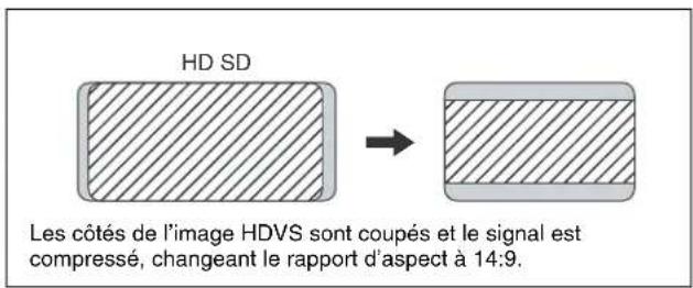 SONY HKSR-5001 - Ajustement horizontal de la coupure de bordure - 2
