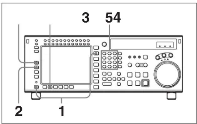 SONY HKSR-5001 - 4-3-8 Préréglage du code temporel Pulldown (PDPSET MENU) (quand la carte HKSR-5001 est installée) - 1