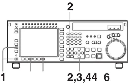 SONY HKSR-5001 - Pour changer les données ID ou ADMIN - 1