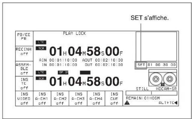 SONY HKSR-5001 - Réglage d'un seuil de montage aux touches numériques - 2