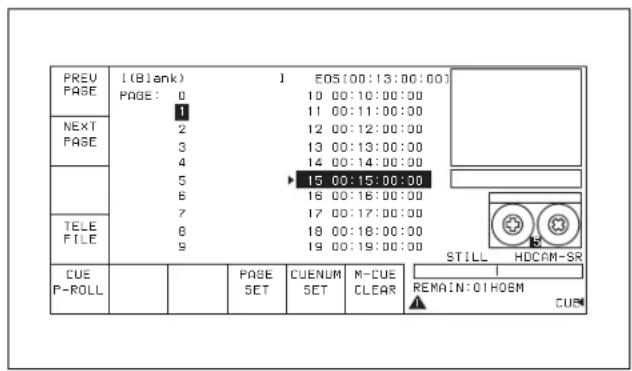 SONY HKSR-5001 - Pour modifier les données de point de repérage actuelle - 2