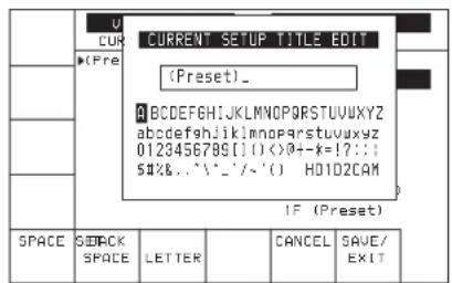 SONY HKSR-5001 - Pour ajouter ou modifier un titre pour des réglages VTR après leur stockage dans la banque de mémoire VTR - 1