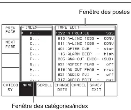 SONY HKSR-5001 - Pour activer le menu VTR SETUP - 1