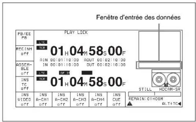 SONY HKSR-5001 - Réglage d'un seuil de montage aux touches numériques - 1