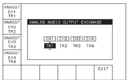 SONY HKSR-5001 - 4-6-3 Sélection de la piste source du signal de sortie audio analogique (ANAOUT EXCHNG) - 1