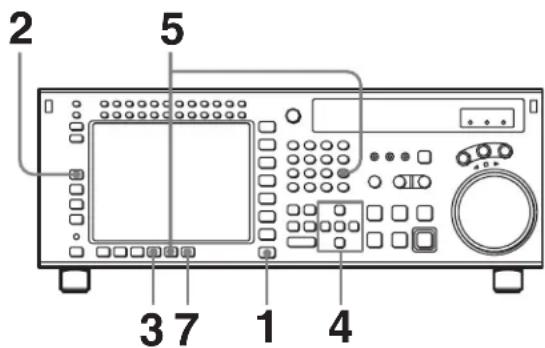 SONY HKSR-5001 - Rappel de réglages de menu d'une banque de mémoire VTR - 1