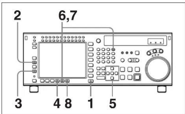 SONY HKSR-5001 - Rappel d'une liste de points de repérage d'un « Memory Stick » - 1