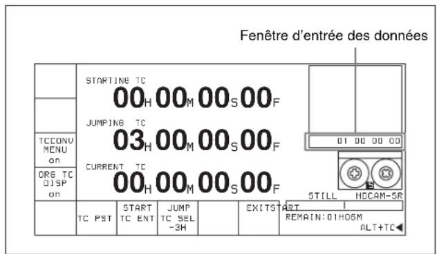 SONY HKSR-5001 - Pour prérégler 24F STARTING TC aux touches numériques - 2