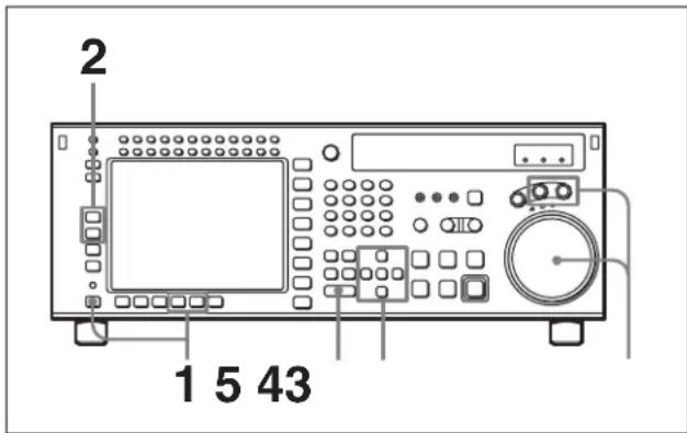 SONY HKSR-5001 - Consignation de points de repérage en appuyant sur la touche ENTRY - 1