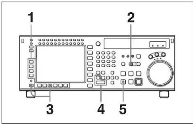 SONY HKSR-5001 - Réglage des seuils de montage et de la vitesse de lecture - 1