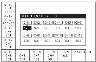 SONY HKSR-5001 - 4-6-1 Sélection du signal d'entrée audio (AUDIO IN) - 1
