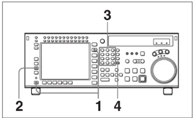 SONY HKSR-5001 - Pour prérégler 24F STARTING TC aux touches numériques - 1