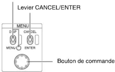 SONY HXCU-TX70 - Modification des paramètres d'éléments du menu - 1
