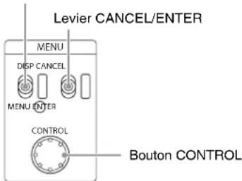 SONY HXCU-FB70 - ④Bloc de contrôle MENU - 1