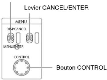 SONY HXCU-FB70 - Modification des réglages d'éléments du menu - 1