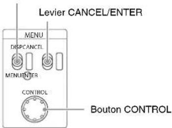 SONY HXCU-D70 - Modification des réglages d' éléments du menu - 1