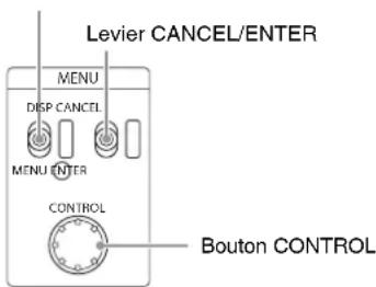 SONY HXCU-D70 - 4Bloc de contrôle MENU - 1