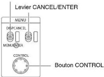 SONY HXCU-FB80 - Modification des réglages d'éléments du menu - 1