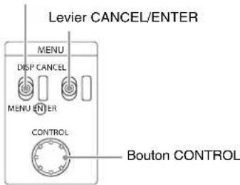 SONY HXCU-FB80 - ④Bloc de contrôle MENU - 1