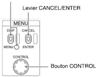 SONY HXCU-100 - Modification des paramètres d' éléments du menu - 1