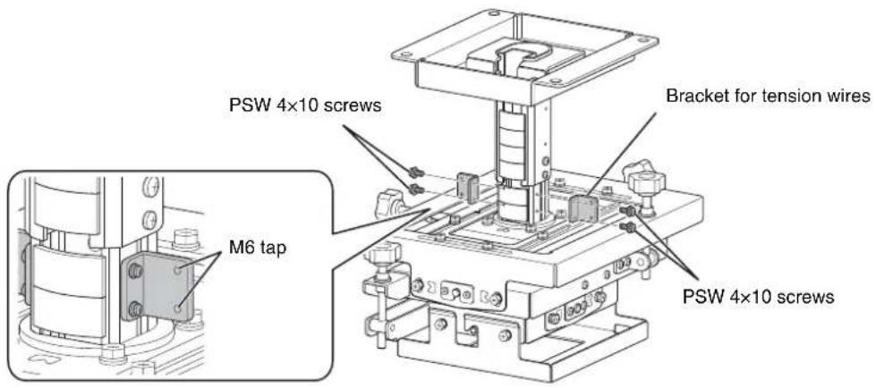 SONY PSS-650 - Attaching the Brackets for Tension Wires - 1