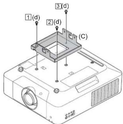 SONY PSS-650 - Attaching the Projector Mounting Bracket - 1