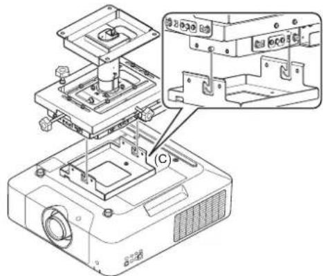 SONY PSS-650 - Установка проектора на регулировочный кронштейн - 1