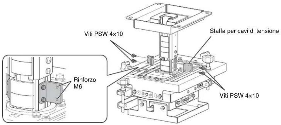 SONY PSS-650 - Montaggio delle staffe per cavi di tensione - 1